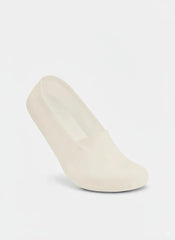 KMOWO Bamboo No Show Socks 1-Pack-Lvory White