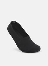 KMOWO Bamboo No Show Socks 1-Pack-Pure Black