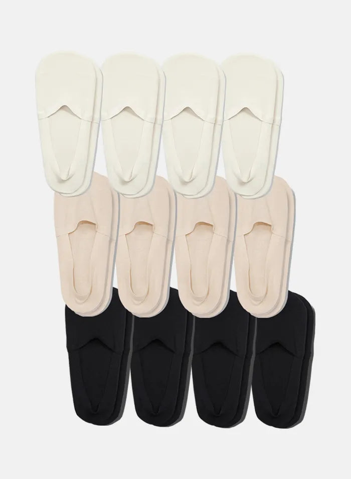 KMOWO Bamboo  No Show Socks 12-Pack